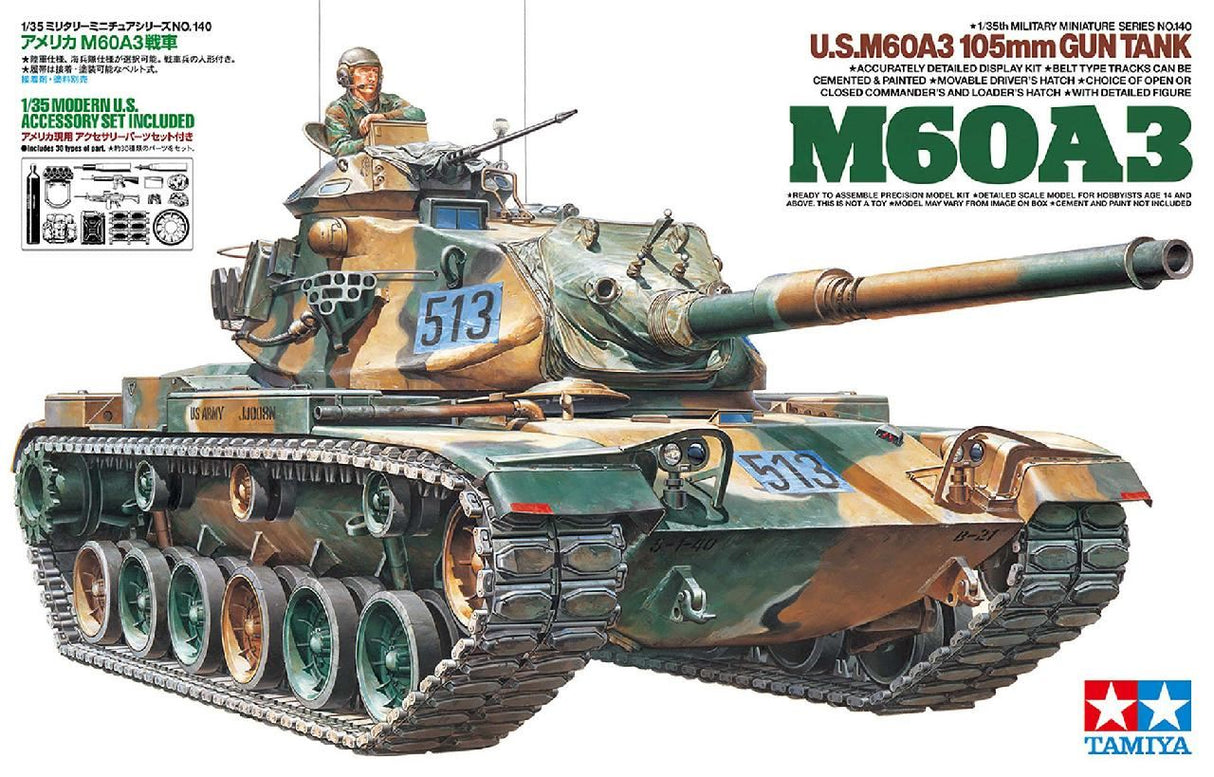 Tamiya 1/35 U.S. M60A3 105Mm Gun Tank