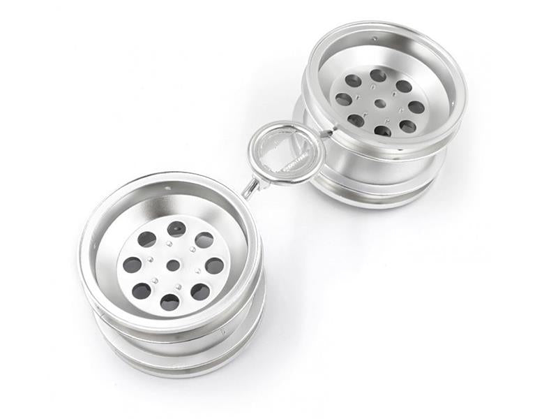 Tamiya Rear Wheels Chrome Plated - Wild One Blockhead