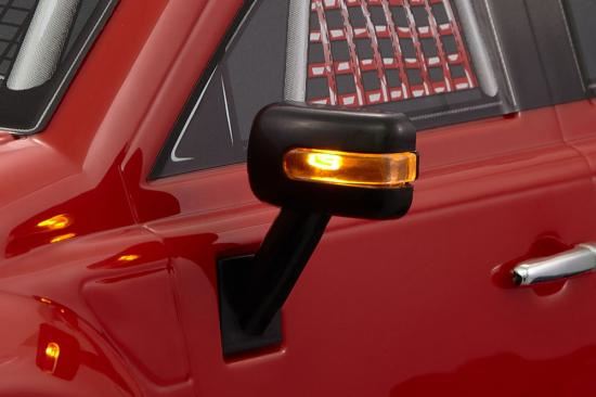 KILLERBODY WING MIRROR TYPE "E" W/LED UNIT SET 1/10 TRUCK