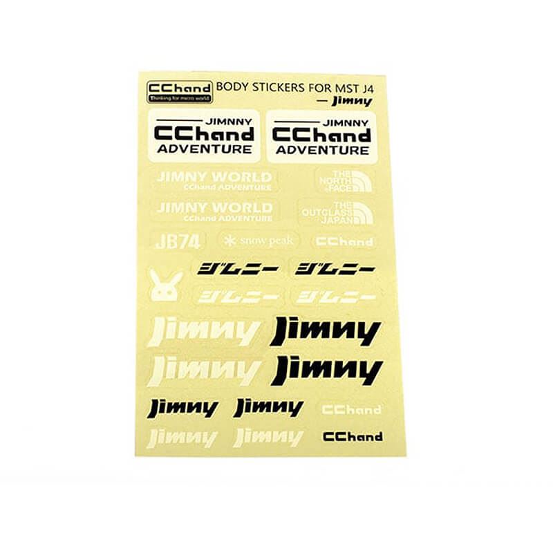 RC4WD LOGO DECAL SHEET FOR MST 4WD OFF-ROAD CAR KIT W/ J4 JIMNY BODY