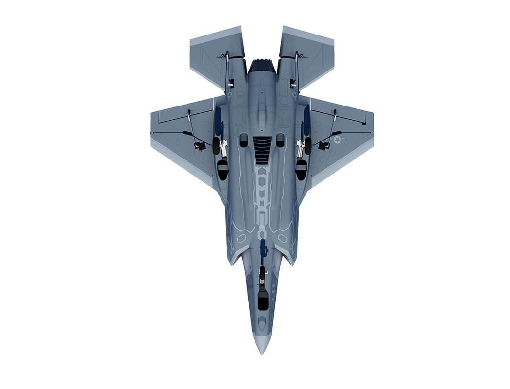 Xfly 64Mm F-35 Lightning Edf 750Mm With Retract Without Tx/Rx/Batt