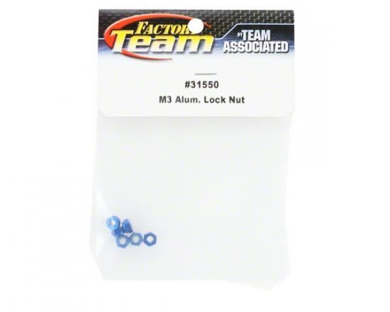 ASSOCIATED FT M3 LOCKNUT BLUE ALUMINIUM