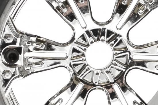 FASTRAX 1:8 MT arrow MOUNTED 6-SPOKE CHROME 1/2"OFFSET(PR)