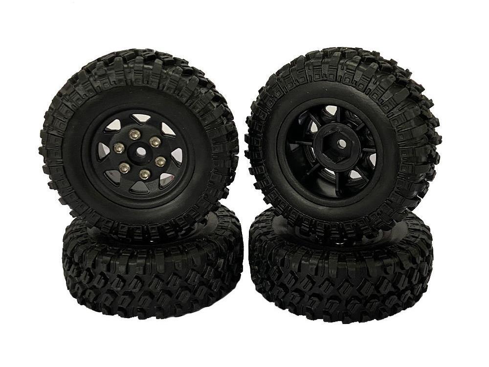 RC Overhaul Wheel & Tyre Set 4pcs AX/SCX24