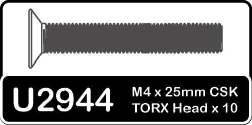 Schumacher Speed Pack - Torx M4x25 Csk