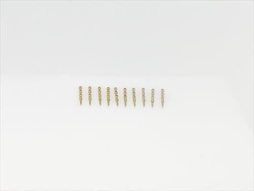 RACTIVE 3 Hole Stanchion, Brass 10mm (Pk10)