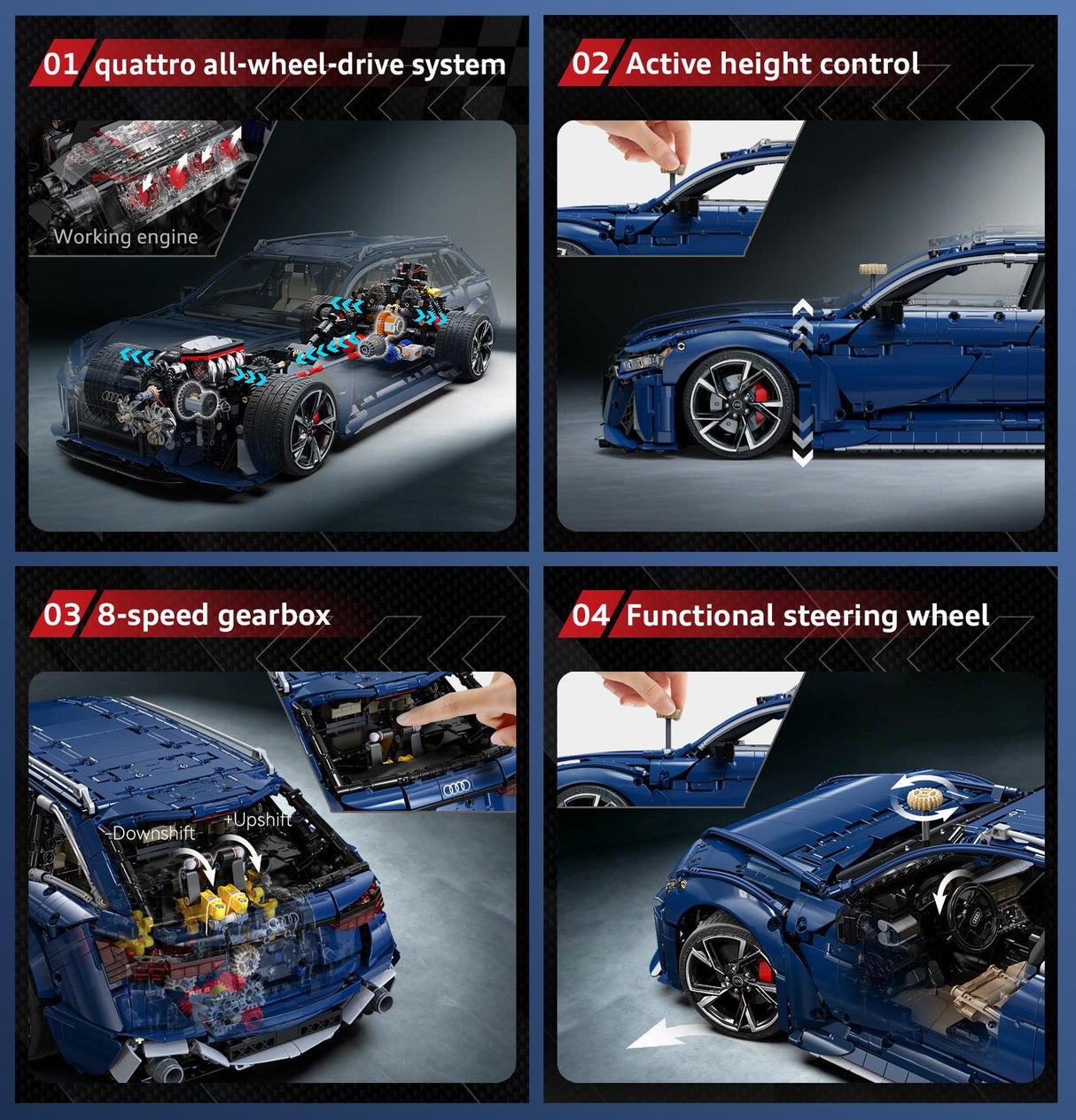 Cada Audi 1:8 Rs 6 Avant (2019) - 4663 Pcs