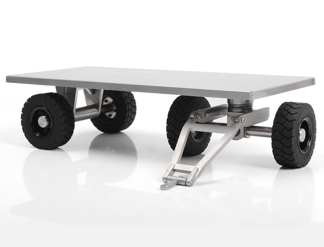 1/14 FORKLIFT TRAILER WITH STEERING AXLE