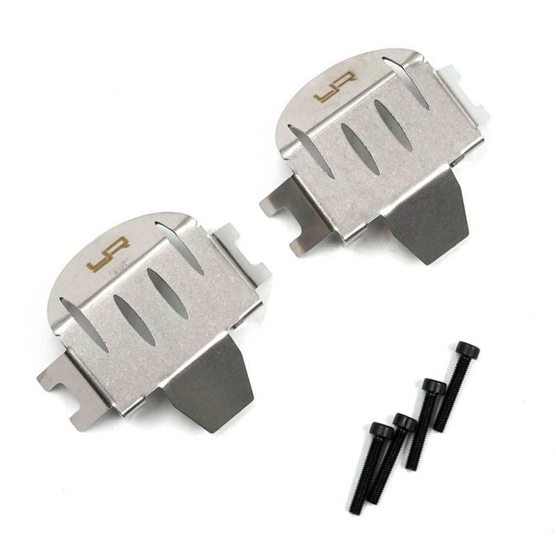 Yeah Racing Stainless Steel Front & Rear Differential Protector For Axial RBX10 Ryft