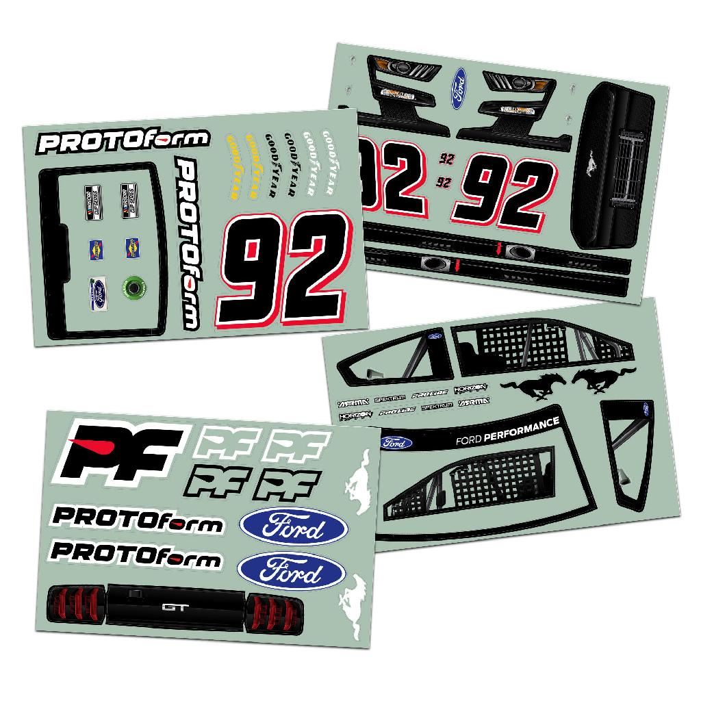 PRM 1/7 2022 NASCAR Cup Series Ford Mustang Clear Body: Infracti
