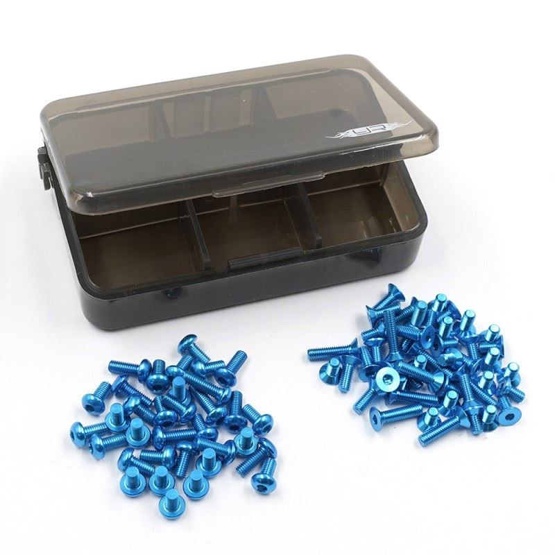 Yeah Racing 7075 Aluminum Screw Assorted Set W/Box For Tamiya Trf104