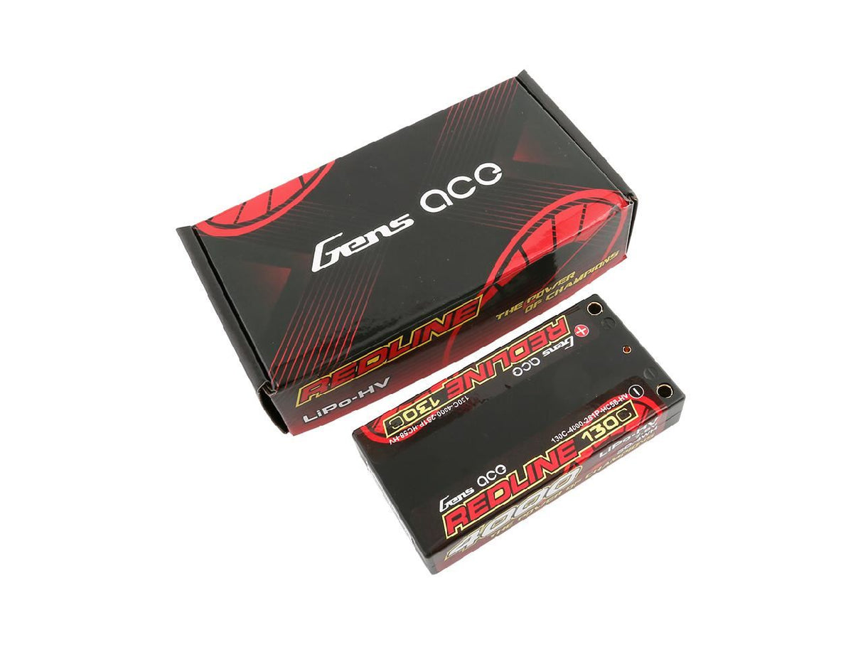 Gens Ace Li-Po HV Car Hard Case 2S 7.6V 4000mAh 130C RL Short 5mm