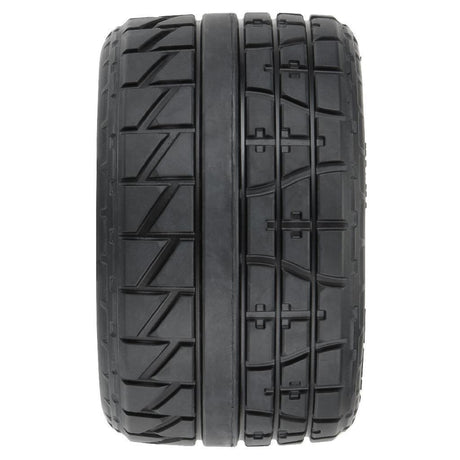 Proline 1/8 Menace Hp Belted Fr/Rr 3.8In Mt Tires Mounted 17mm Black