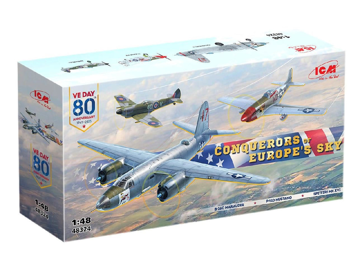 Icm Conquerors Of Europe'S Sky (Set Of 3 Aircraft)