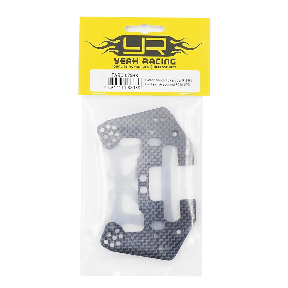 Yeah Racing Carbon Shock Towers Set (F & R ) For Team Associated Rc10 4Wd