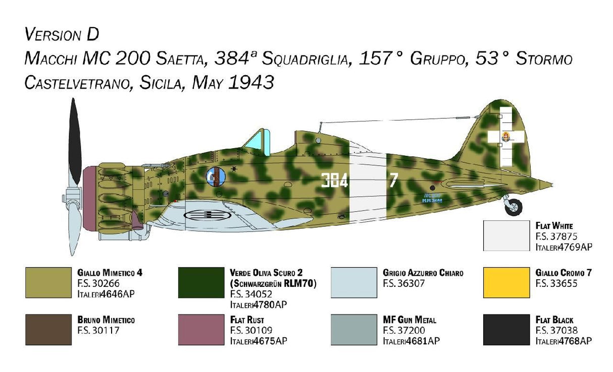 Italeri MC.200 Saetta XXI serie