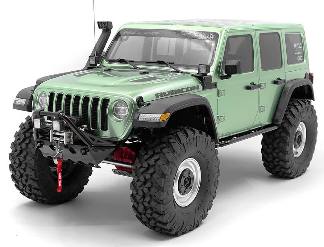 RC4WD ROUGH STUFF METAL FRONT BUMPER W/ FLOOD LIGHTS FOR AXIAL 1/10 SCX10 III JEEP (GLADIATOR/WRANGL