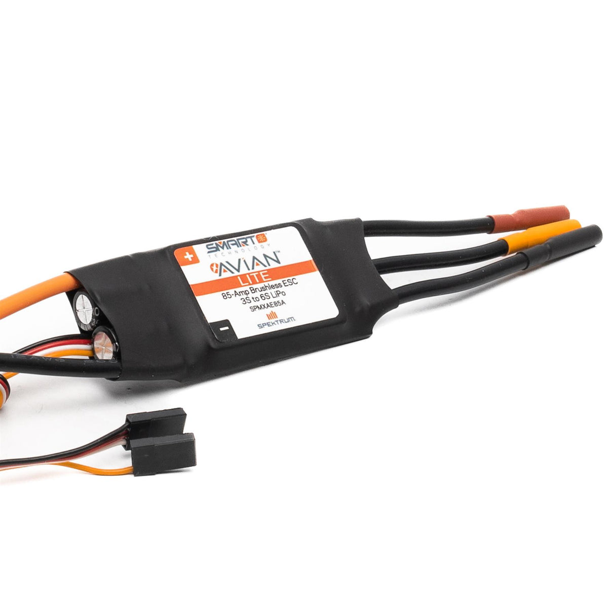 Spektrum Avian 85-Amp Smart Lite Brushless ESC, 3S-6S: IC5