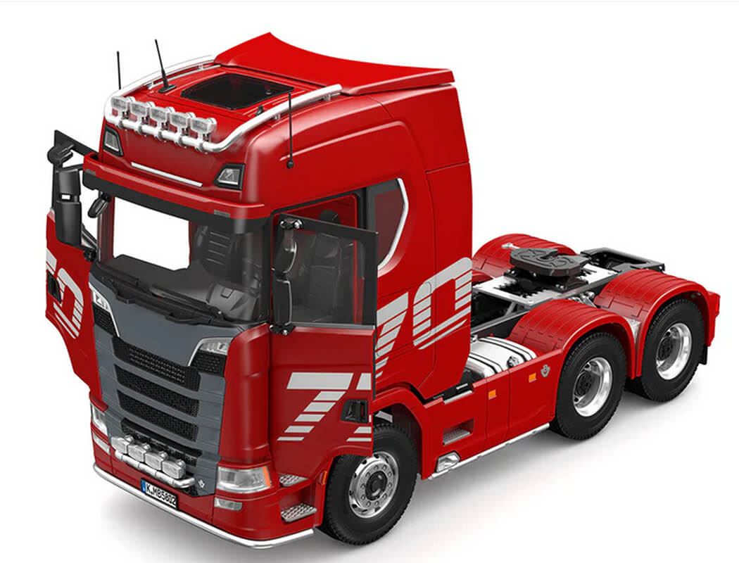 Huina Scania K770S-100 6X6 Rc Haulage Truck Rtr - Red