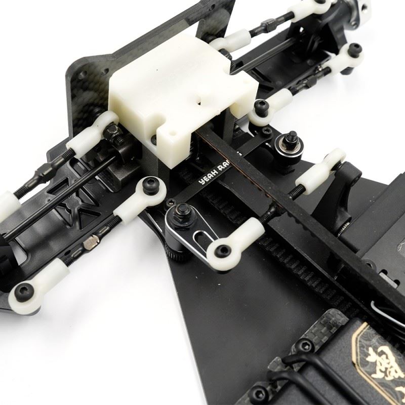 Yeah Racing Aluminum & Carbon Essential Conversion Kit Black For Yokomo Super Dog Fighter Works 91