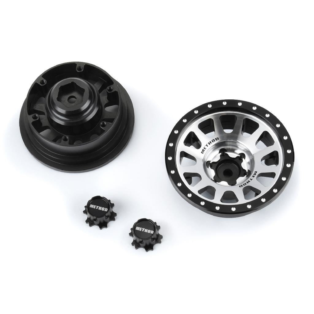 Proline 1/6 Method 305 Alum F/R 2.9In +2 Offset Scx6 Wheel Faces (2)