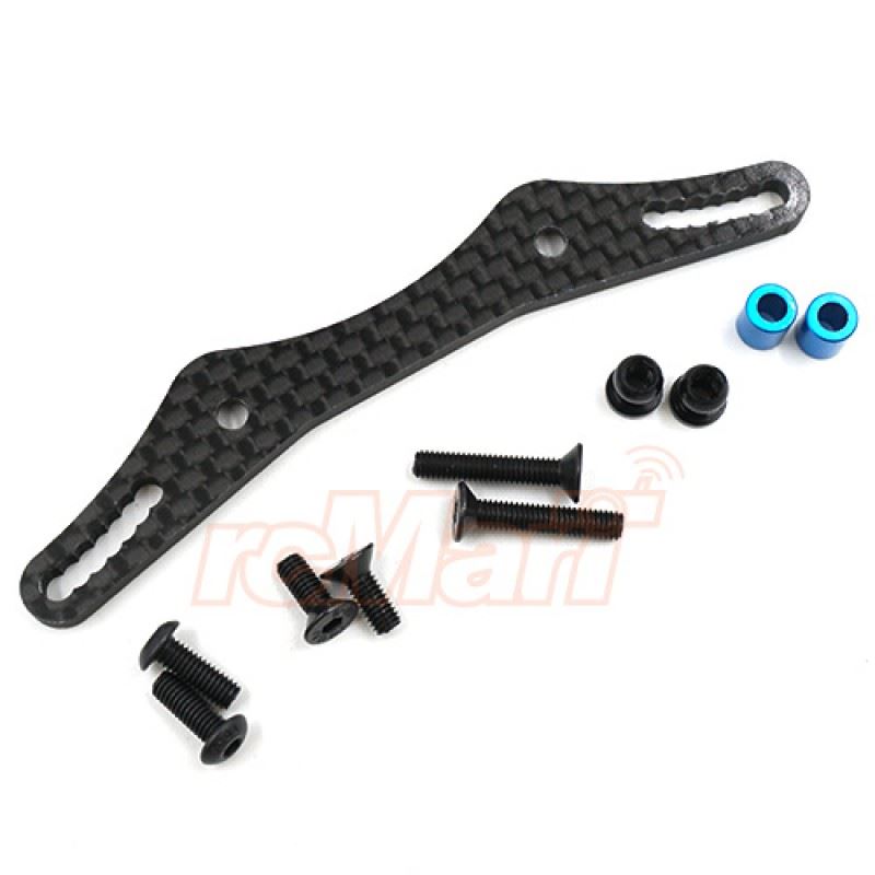 Yeah Racing Carbon Damper Stay Rear For Tamiya M05