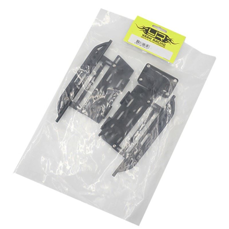 Yeah Racing Metal Rock Rails w/ Receiver Box For Axial SCX10 II