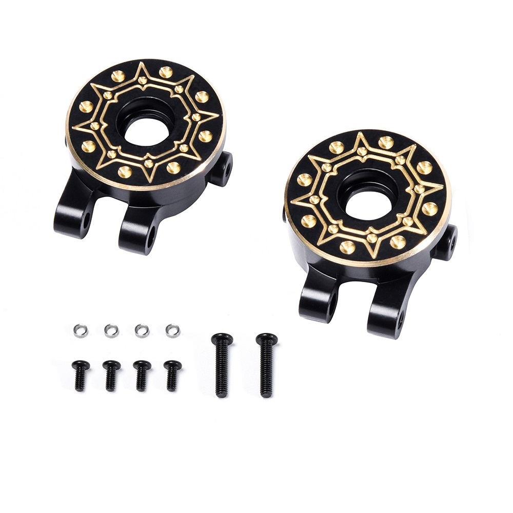 RC Overhaul Steering Knuckles, Blk Brass Pr TRX-4M