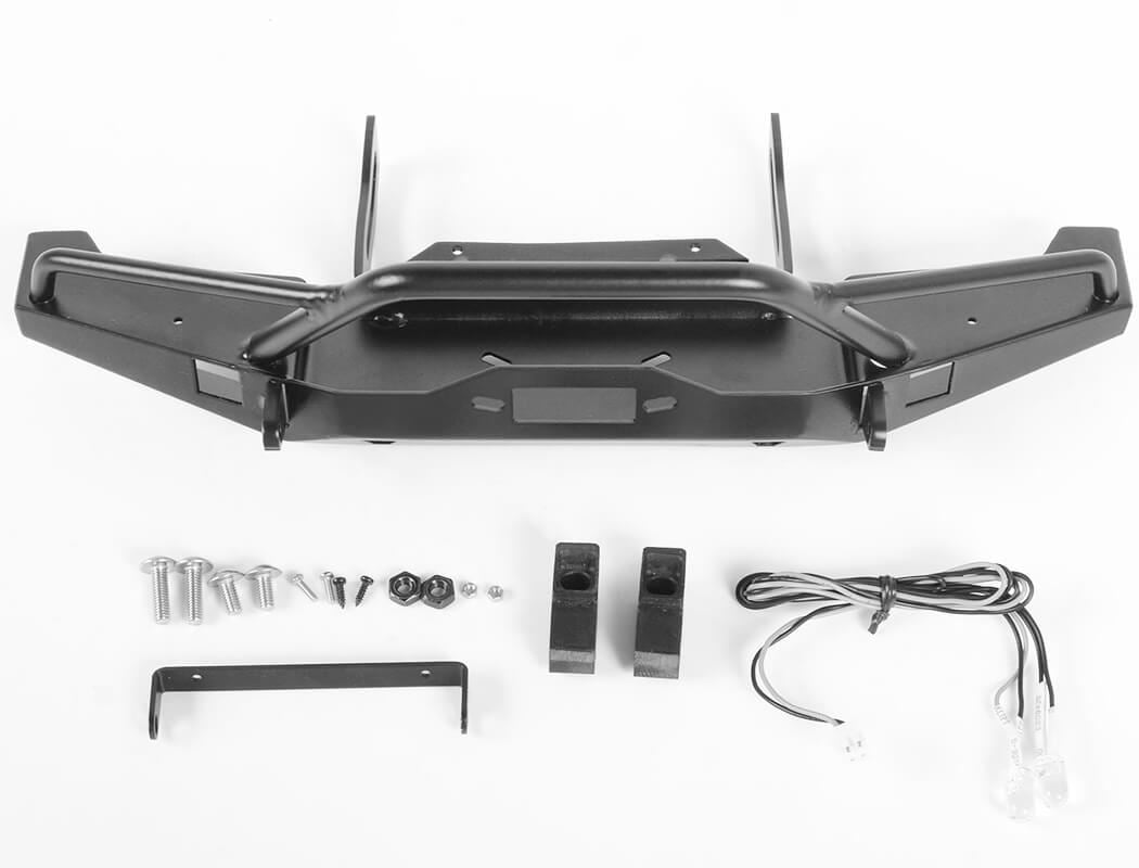 RC4WD SOLID FRONT BUMPER FOR AXIAL SCX10 II XJ (BLACK)
