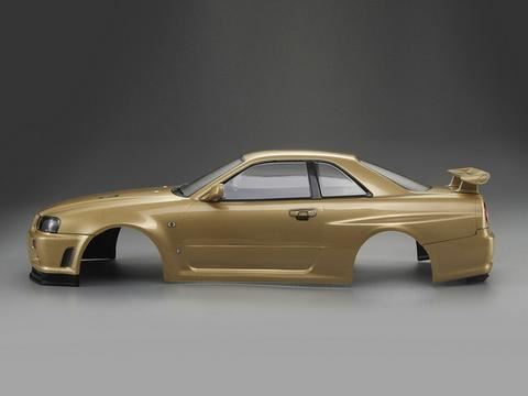 KILLERBODY NISSAN SKYLINE R34 195MM FINISHED BODY-GOLD