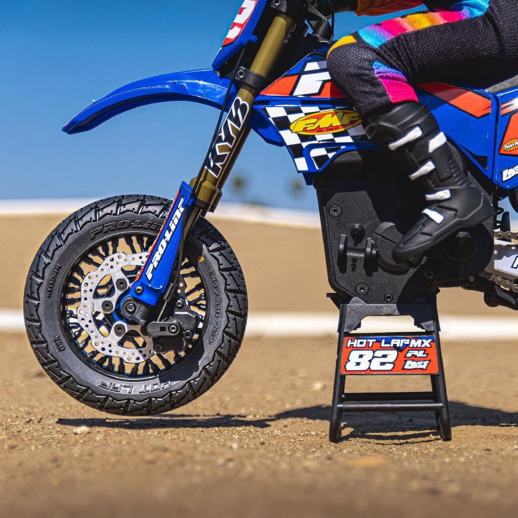 Pro 1/4 Hot Lap Mx S3 Front Tire Mtd Black Supermoto Wheel: Prom