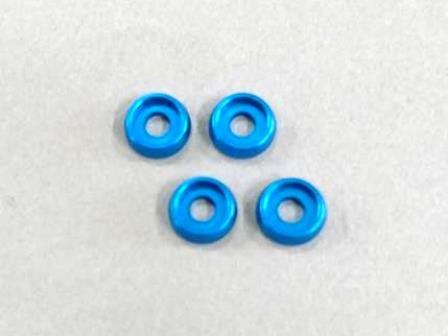 M3 Flat Head Washer (4) Light Blue