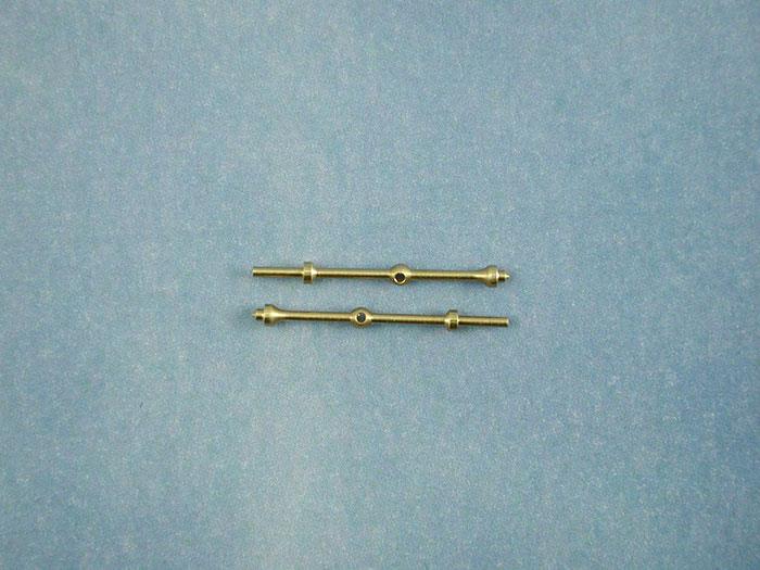 Radio Active 1 Hole Capping Stanchion, Brass 15mm (pk10)