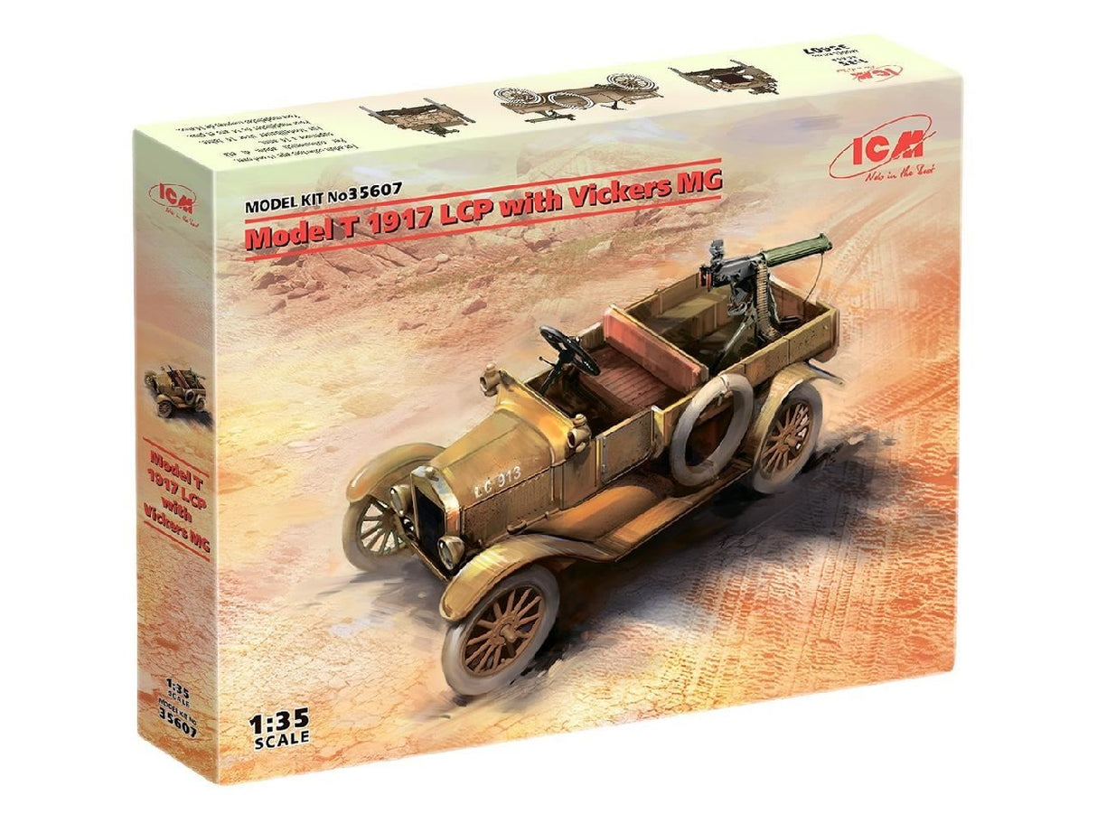 Icm Model T 1917 Lcp With Vickers Mg, Wwi Anzac Car
