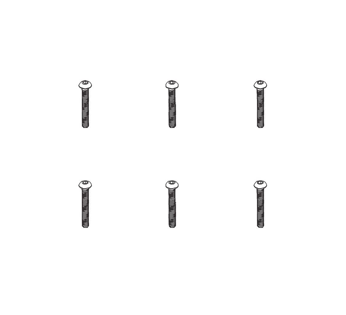 Pd Racing B Head Hex Screw Hm4*30 6Pcs