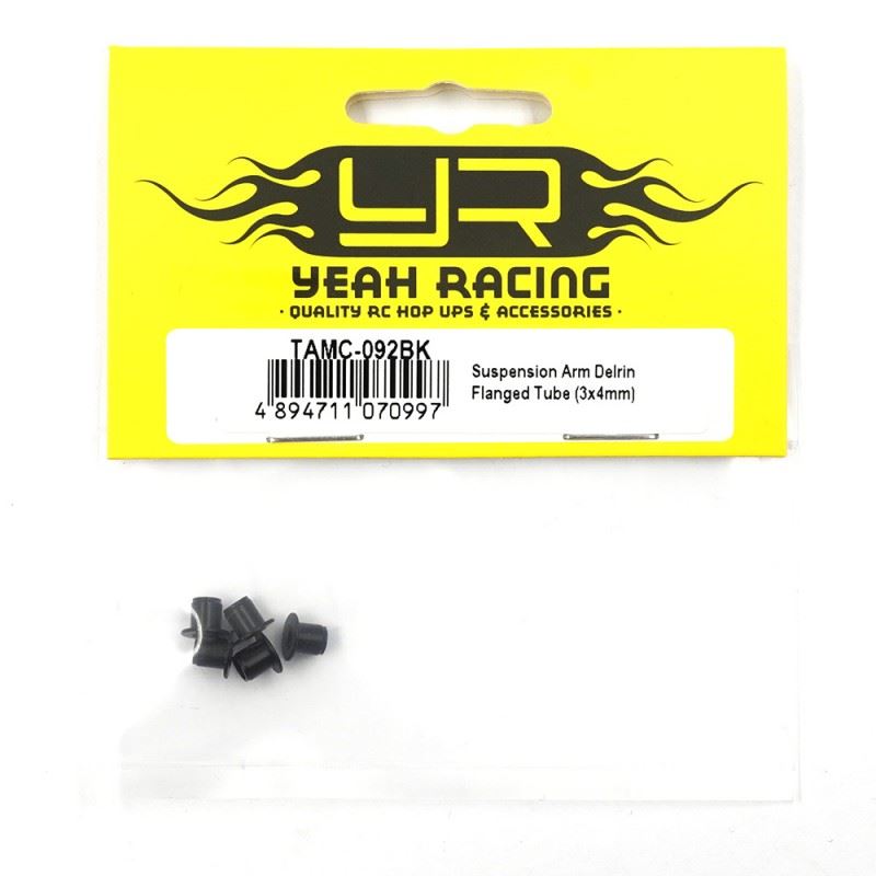 Yeah Racing Suspension Arm Delrin Flanged Tube (3X4Mm)