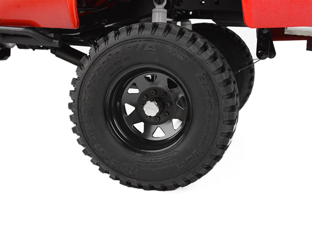 Rc4Wd 8Lug Deep Dish Wagon 1.9 Steel Stamped B/L Wheels Black