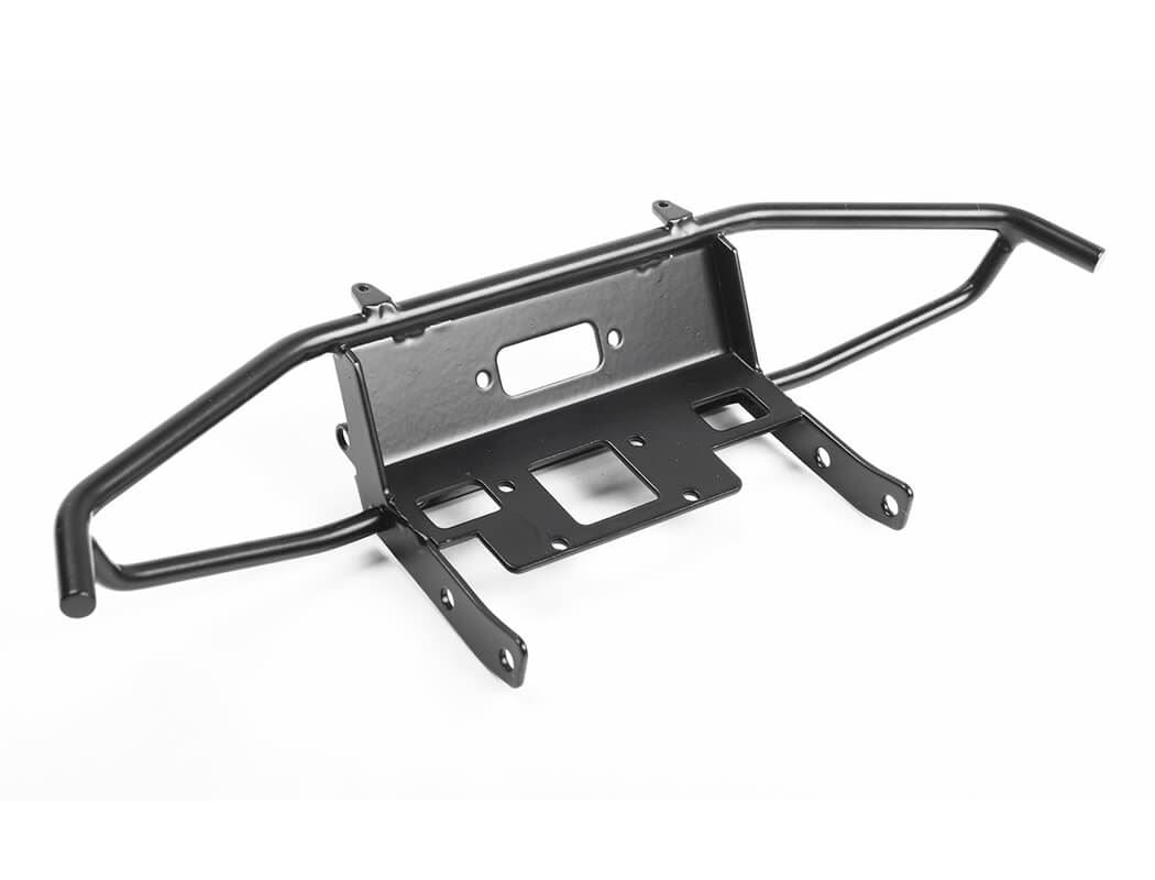 RC4WD GUARDIAN STEEL FRONT WINCH BUMPER W/LIGHTS FOR AXIAL 1/10 SCX10 II UMG10 (BLACK)