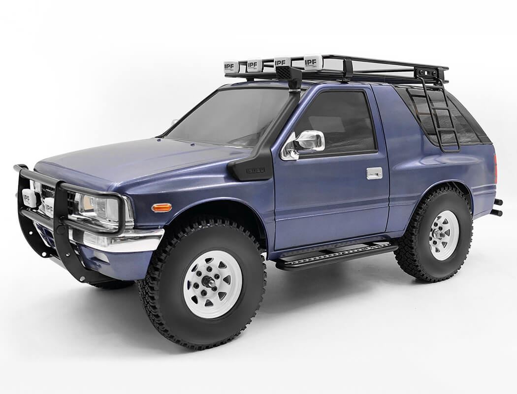 RC4WD RANCH FRONT GRILLE GUARD W/LIGHTS FOR TAMIYA 1/10 ISUZU MU TYPE X CC-01 (BLACK)