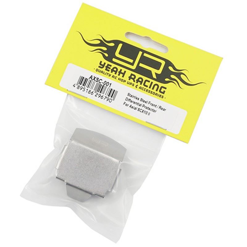 Yeah Racing Stainless Steel Front or Rear Differential Protector For Axial SCX10 II