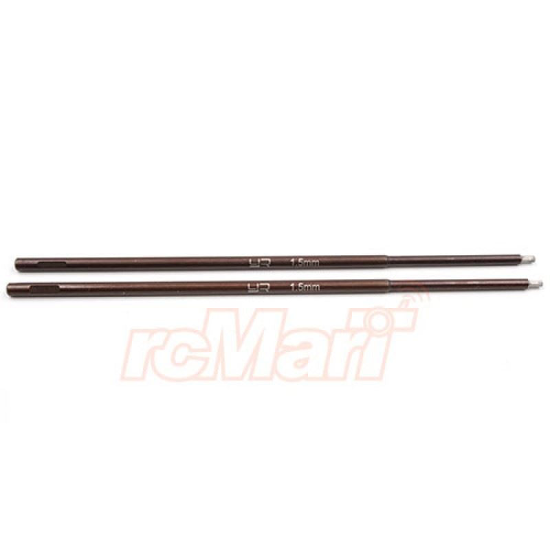Yeah Racing Super Hard Steel Allen Wrench Replacement Tip 1.5mm X 120mm 2 pcs for Hudy/EDS/ Handles
