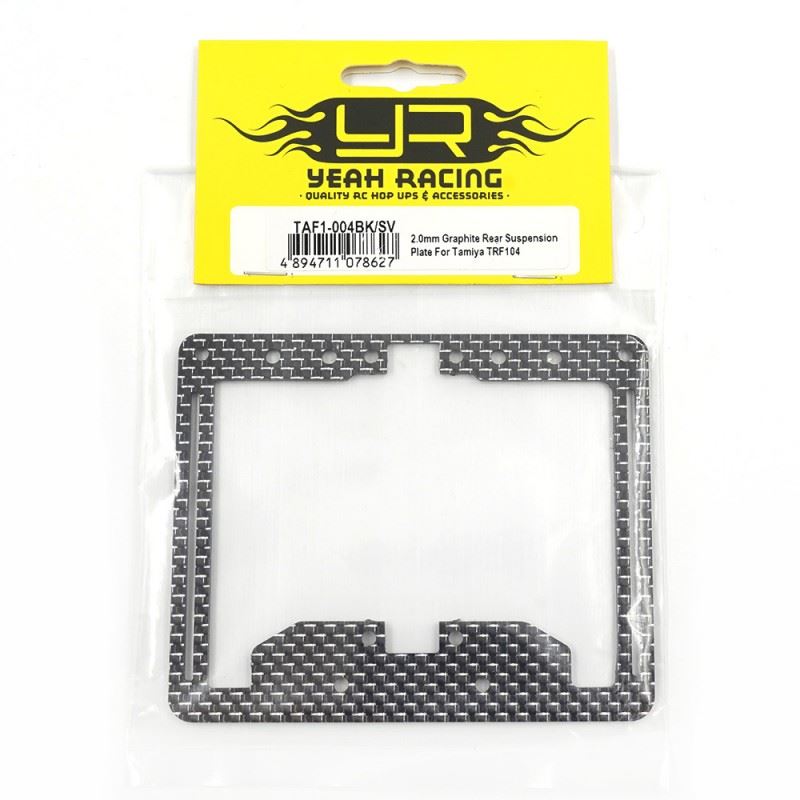 Yeah Racing 2.0Mm Graphite Rear Suspension Plate For Tamiya Trf104