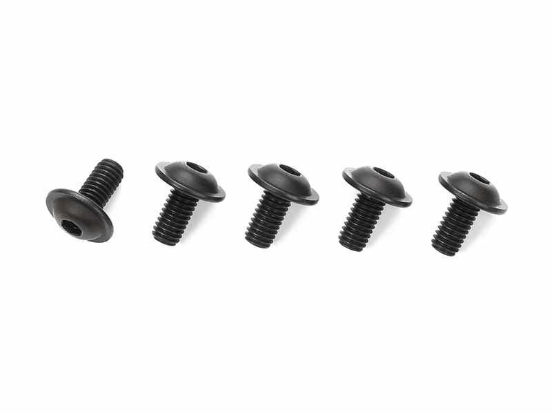 Tamiya 3x6mm Steel Flanged Screws (5)