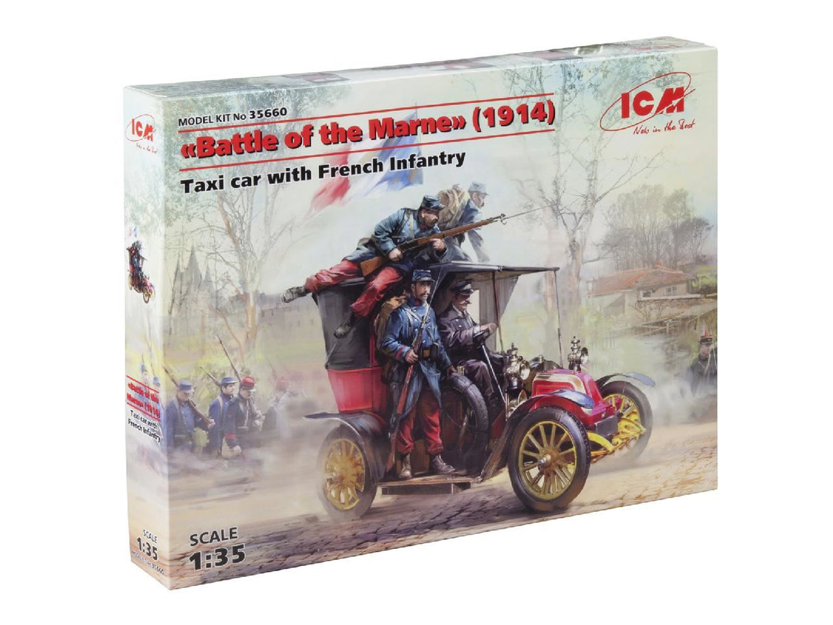 Icm Battle Of The Marne (1914) Taxi Car With French Infantry