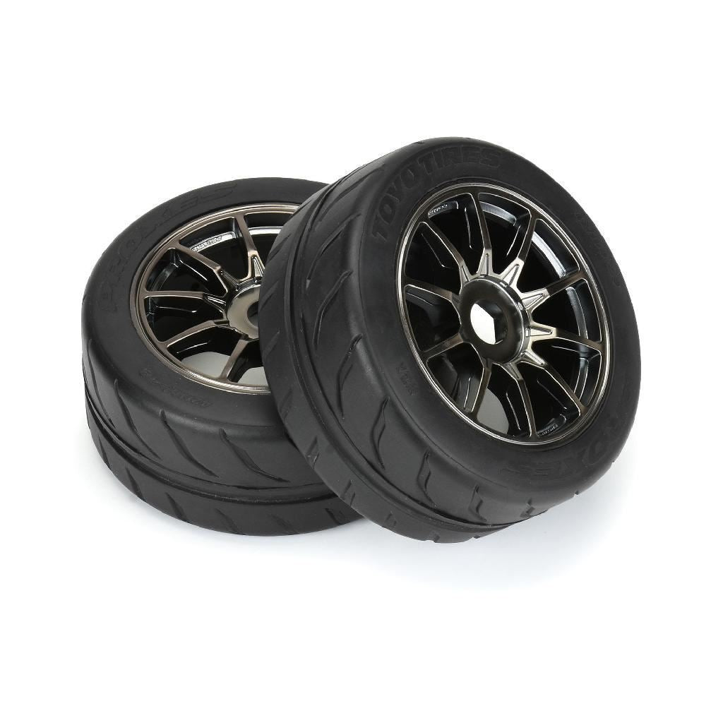 Proline 1/7 Toyo Proxes R888R S3 F/R 42/100 2.9In Belted Mtd 17mm Spe