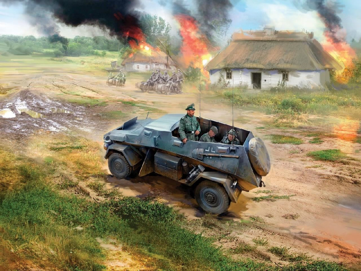 Icm Sd.Kfz. 247 Ausf.B With 3 Crew Figures