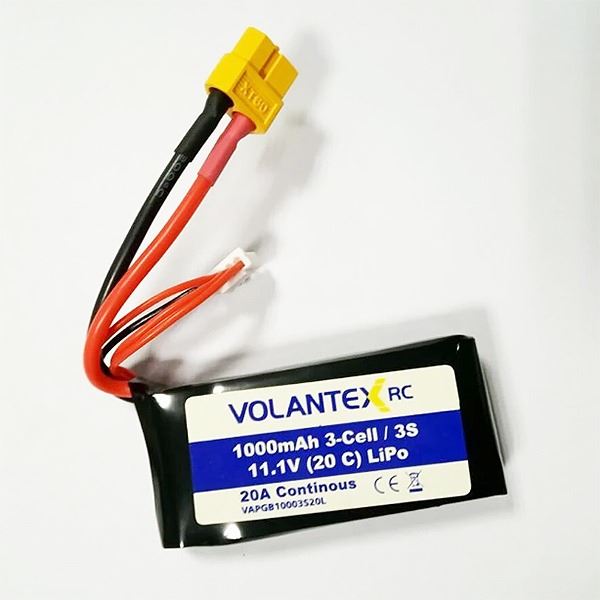 VOLANTEX 11.1V-1000MAH-LIPO-XT 60 PLUG 797-3BL;747-1BL