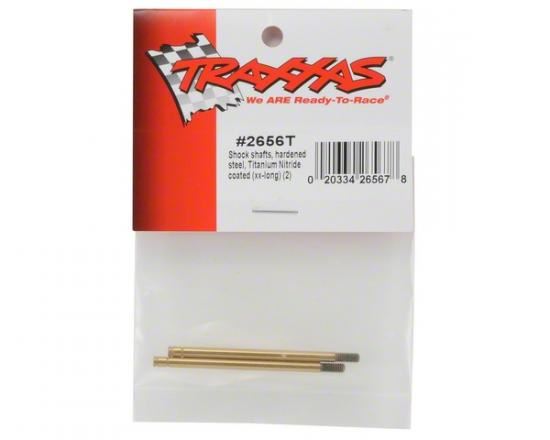 TRAXXAS Shock shafts,hardened steel,titanium nitride coated(xx-long)