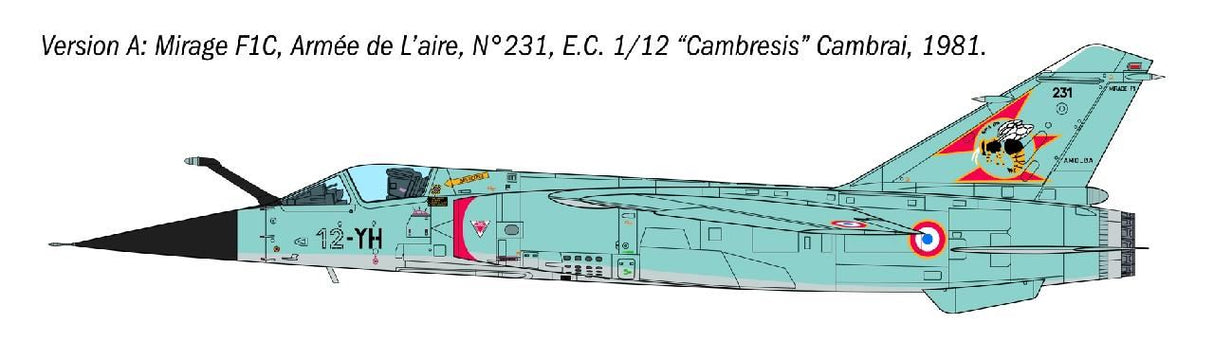 Italeri Mirage F1 C/Cr