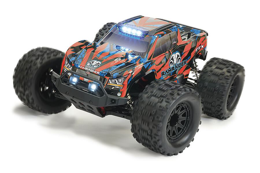 FTX RAMRAIDER 1/10 BRUSHLESS MONSTER TRUCK RTR - RED/BLUE